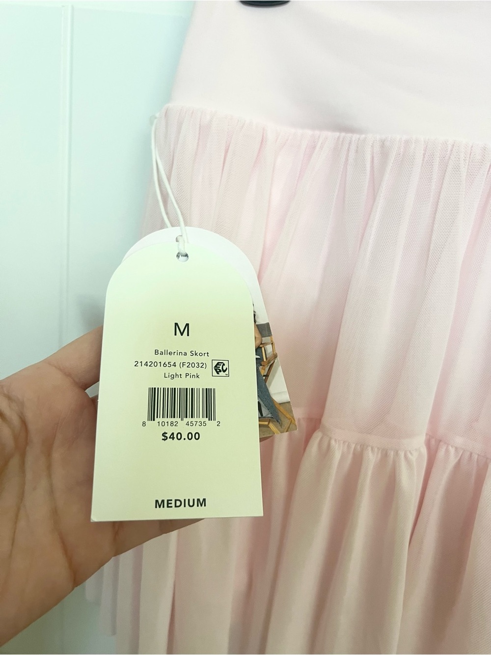 NWT Blogilates Ballerina Skort Light Pink Medium Balletcore Activewear - Picture 6 of 7